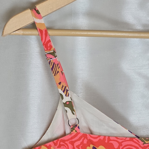 J. Crew Women's Floral Sleeveless Button Down Dress Pockets Belted Fairy Chic 6 - Picture 13 of 16